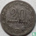 Argentinië 20 centavos 1896
