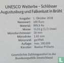 Germany 100 euro 2018 (G) "Castles in Brühl" - Image 3
