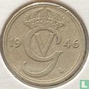 Zweden 25 öre 1946 (nikkel-brons - type 2) - Afbeelding 1