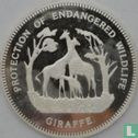 Equatoriaal-Guinea 7000 francos 1993 (PROOF) "Giraffe" - Afbeelding 2