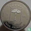 Equatorial Guinea 1000 francos 1993 (PROOF) "1994 Football World Cup in USA" - Image 1