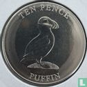 Guernsey 10 pence 2021 (kleurloos) "Puffin" - Afbeelding 2