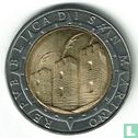 San Marino 500 Lire 1992 "500th anniversary Discovery of America" - Bild 2