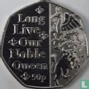 Isle of Man 50 pence 2022 (copper-nickel - type 2) "Platinum jubilee of Her Majesty Queen Elizabeth II" - Image 2