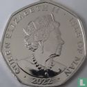 Man 50 pence 2022 (koper-nikkel - type 5) "Platinum jubilee of Her Majesty Queen Elizabeth II" - Afbeelding 1