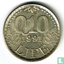 Slovenië 0.10 lipe 1991 - Image 1