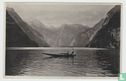 Königssee Vom Malerwinkel Bayern Ansichtskarten Lake Bavaria 1935 Postcard - Afbeelding 1