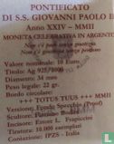 Vaticaan 10 euro 2002 (PROOF) "35th World day of Peace" - Afbeelding 3