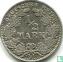 Duitse Rijk ½ mark 1911 (J) - Afbeelding 1