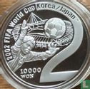 Zuid-Korea 10000 won 2002 (PROOF) "Football World Cup in Korea and Japan - Goalie catching ball" - Afbeelding 1