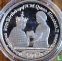 Sierra Leone 10 dollars 2006 (PROOF) "80th Birthday of Queen Elizabeth II - Investiture of Prince Charles" - Image 2