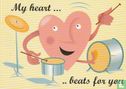 London Cardguide 'Happy Valentine's Day' "My heart... beats for you" - Bild 1