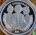 Sierra Leone 10 dollars 2002 (BE) "Death of Queen Mother - Queen Mother with daughters" - Image 2