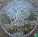 Russia 3 rubles 2014 (PROOF) "Winter Olympics in Sochi - Alpine skiing" - Image 1