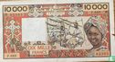 Westafrikanische Staaten (D) - 10000 Francs -1991 - Bild 1