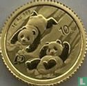 China 10 yuan 2022 (goud) "40th anniversary Panda coinage" - Afbeelding 2