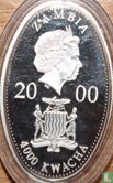 Zambia 4000 kwacha 2000 (PROOF) "100th Birthday of the Queen Mother - Young Lady" - Afbeelding 1