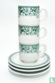 Coffee cup and saucer - Sonja 305 - Decor Windsor blue - Mosa - Image 3