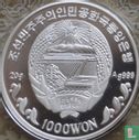 North Korea 1000 won 2006 (PROOF) "2008 Summer Olympics in Beijing" - Image 2