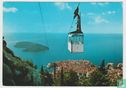 Dubrovnik Yugoslavia Croatia Cable Car Cableways 1970 Postcard - Afbeelding 1