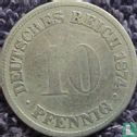 Duitse Rijk 10 pfennig 1874 (D)