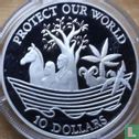 Nauru 10 dollars 1993 (PROOF) "Protect our World" - Image 2