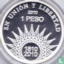 Argentina 1 peso 2010 (PROOF) "Bicentenary of May Revolution - Glaciar Perito Moreno" - Image 1