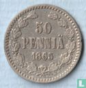 Finland 50 penniä 1865 - Afbeelding 1