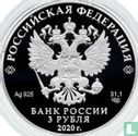 Russie 3 roubles 2020 (BE) "Tundra wolf" - Image 1