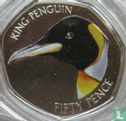Iles Falkland 50 pence 2018 (coloré) "King penguin" - Image 2