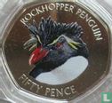 Falklandinseln 50 Pence 2018 (gefärbt) "Rockhopper penguin" - Bild 2