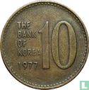South Korea 10 won 1977 - Image 1