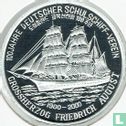 Noord-Korea 1 won 2000 (PROOF - aluminium) "100th anniversary of German school ship Grossherzog Friedrich August" - Afbeelding 1