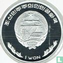 Noord-Korea 1 won 2000 (PROOF - aluminium) "100th anniversary of German school ship Grossherzog Friedrich August" - Afbeelding 2