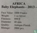 Gabon 1000 francs 2013 "Baby elephants" - Image 3