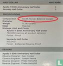 États-Unis ½ dollar 2019 (BE) "50th anniversary of  Apollo 11" - Image 3