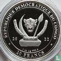 Congo-Kinshasa 20 francs 2022 (non coloré) "The bear" - Image 1