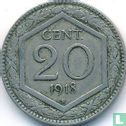 Italien 20 Centesimi 1918 (gerippten Rand) - Bild 1