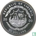 Liberia 20 dollars 2000 (PROOF) "Ronald W. Reagan" - Afbeelding 1
