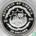 Liberia 20 dollars 2000 (PROOF) "John F. Kennedy" - Afbeelding 1