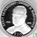 Liberia 20 dollars 2007 (PROOF) "Dwight D. Eisenhower" - Image 2