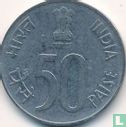 India 50 paise 1988 (Calcutta - type 2) - Image 2