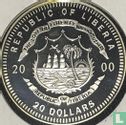 Liberia 20 dollars 2000 (PROOF) "Treaty of Paris" - Afbeelding 1