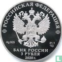 Russie 3 roubles 2020 (BE) "The Barkers" - Image 1