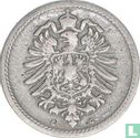 Empire allemand 5 pfennig 1889 (G - type 1) - Image 2