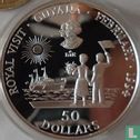 Guyana 50 dollars 1994 (PROOF) "Royal visit" - Image 2