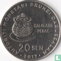 Brunei 20 sen 2017 "50th anniversary Accession to the throne" - Afbeelding 1