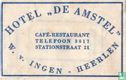 Hotel "De Amstel" Café Restaurant - Afbeelding 1