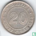 Mauritius 20 cents 1889 - Image 1
