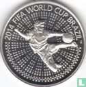 Belarus 1 ruble 2013 (PROOFLIKE) "2014 Football World Cup in Brazil" - Image 2